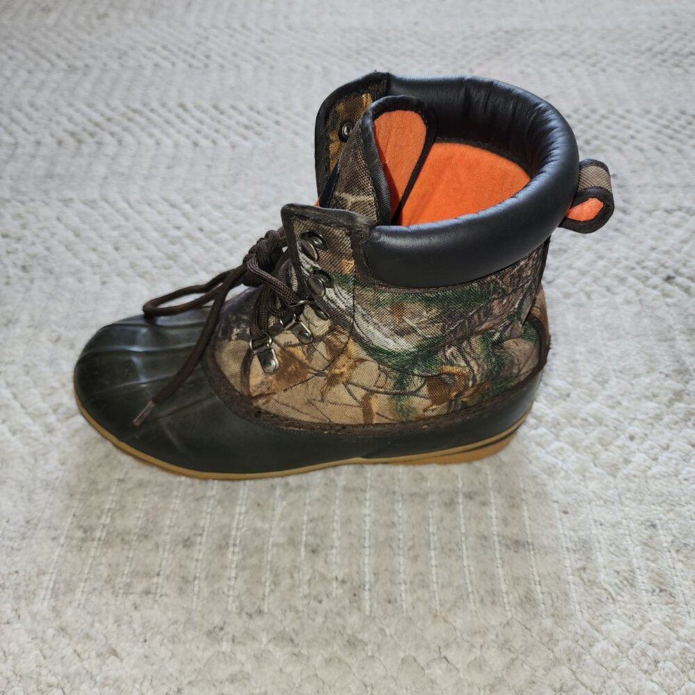 Game Winner Camo Waterproof Duck Boots | Youth Insulated Winter Shoes - Picture 6 of 11